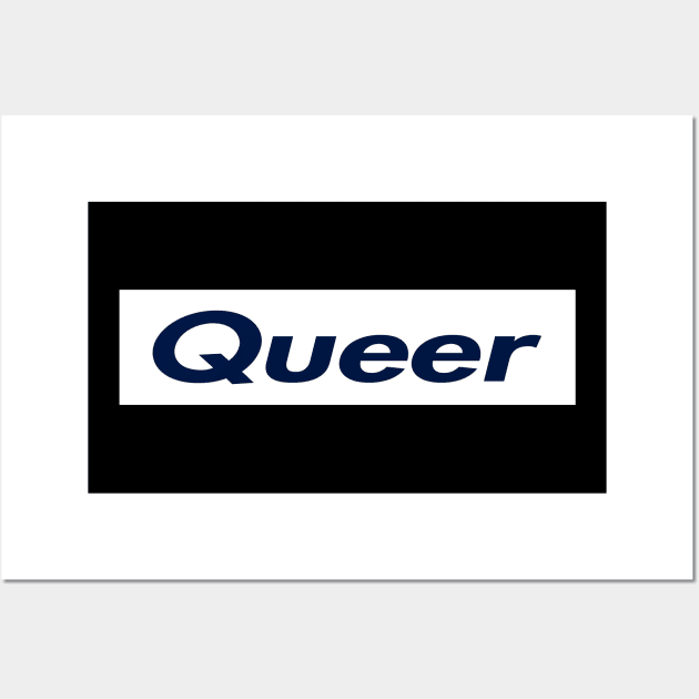 SUPER QUEER LOGO Wall Art by LAVA-ROMA-NOVA